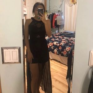 Black High Low Dress